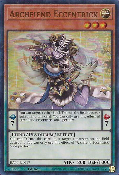 Archfiend Eccentrick [RA04-EN017] Ultra Rare | Exor Games Truro