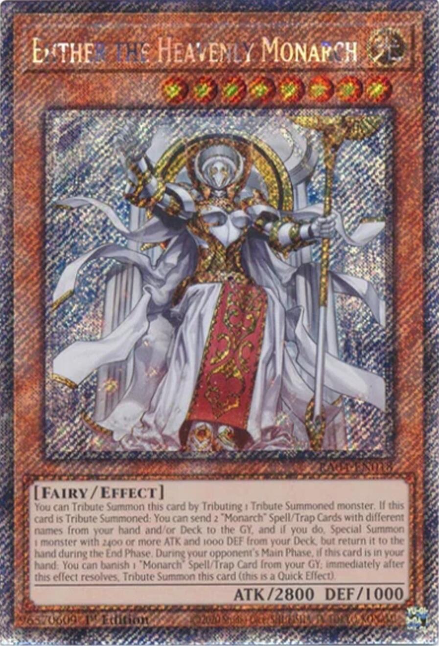 Ehther the Heavenly Monarch [RA04-EN018] Platinum Secret Rare | Exor Games Truro