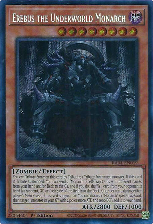 Erebus the Underworld Monarch [RA04-EN019] Secret Rare | Exor Games Truro