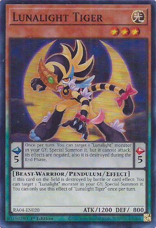 Lunalight Tiger [RA04-EN020] Super Rare | Exor Games Truro