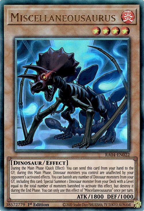 Miscellaneousaurus [RA04-EN022] Prismatic Ultimate Rare | Exor Games Truro