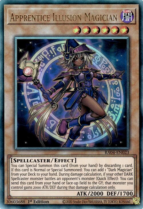 Apprentice Illusion Magician [RA04-EN023] Prismatic Ultimate Rare | Exor Games Truro