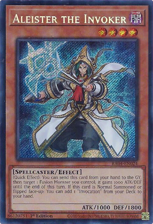 Aleister the Invoker (Alternate Art) [RA04-EN024] Secret Rare | Exor Games Truro