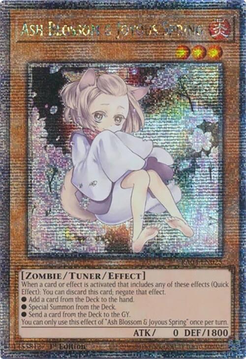 Ash Blossom & Joyous Spring (Alternate Art) [RA04-EN025] Quarter Century Secret Rare | Exor Games Truro