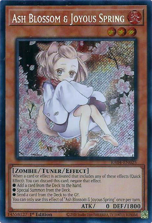 Ash Blossom & Joyous Spring (Alternate Art) [RA04-EN025] Secret Rare | Exor Games Truro