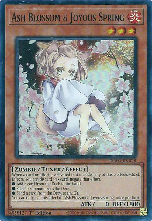 Ash Blossom & Joyous Spring (Alternate Art) [RA04-EN025] Super Rare | Exor Games Truro