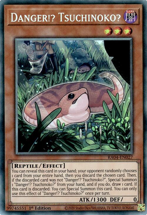 Danger!? Tsuchinoko? [RA04-EN027] Prismatic Collector's Rare | Exor Games Truro