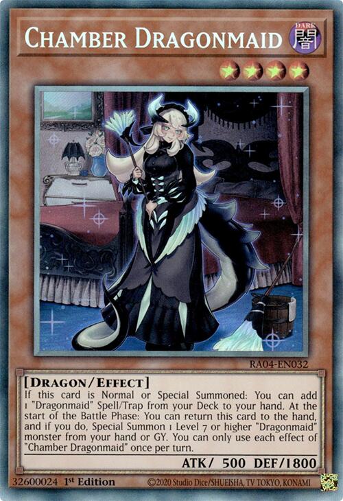 Chamber Dragonmaid [RA04-EN032] Prismatic Collector's Rare | Exor Games Truro