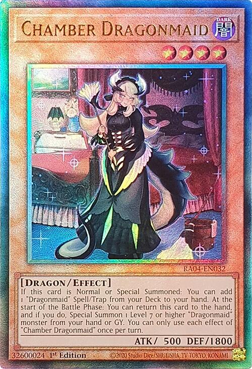 Chamber Dragonmaid [RA04-EN032] Prismatic Ultimate Rare | Exor Games Truro