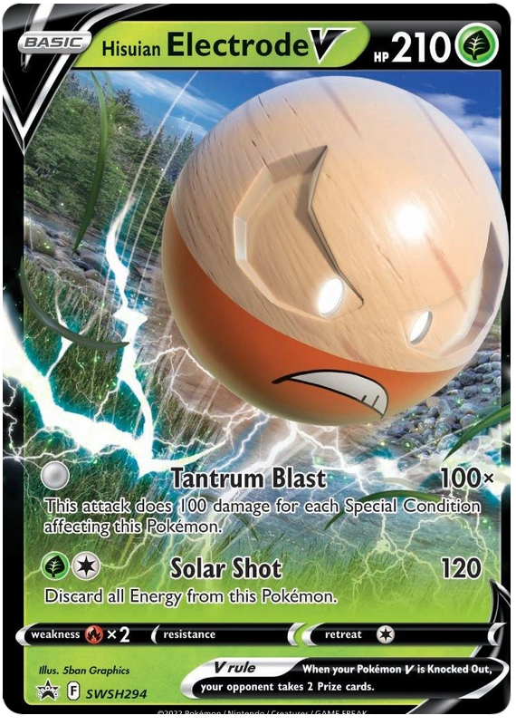 Hisuian Electrode V (SWSH294) (Jumbo Card) [Sword & Shield: Black Star Promos] | Exor Games Truro