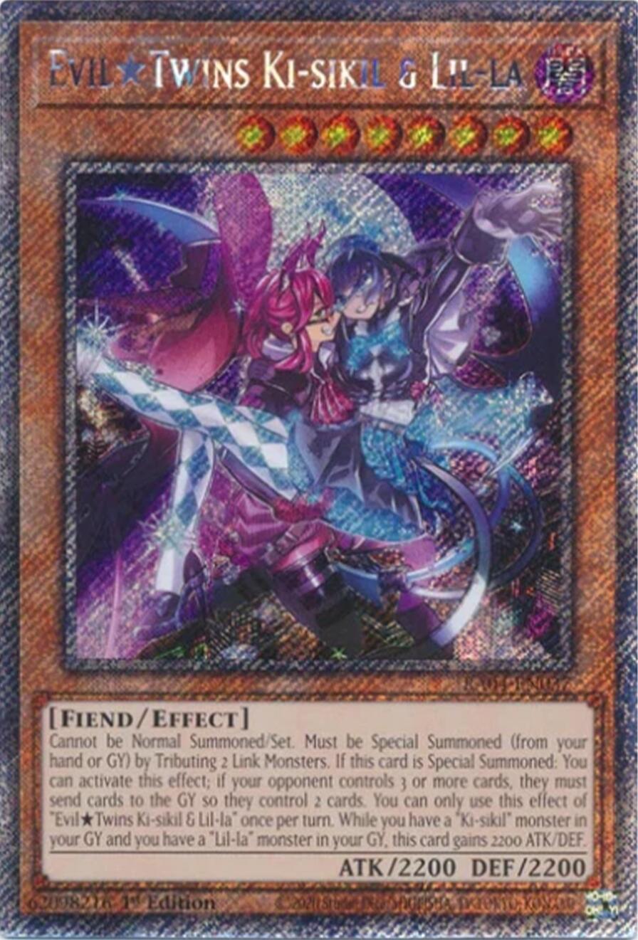 EvilTwins Ki-sikil & Lil-la [RA04-EN037] Platinum Secret Rare | Exor Games Truro