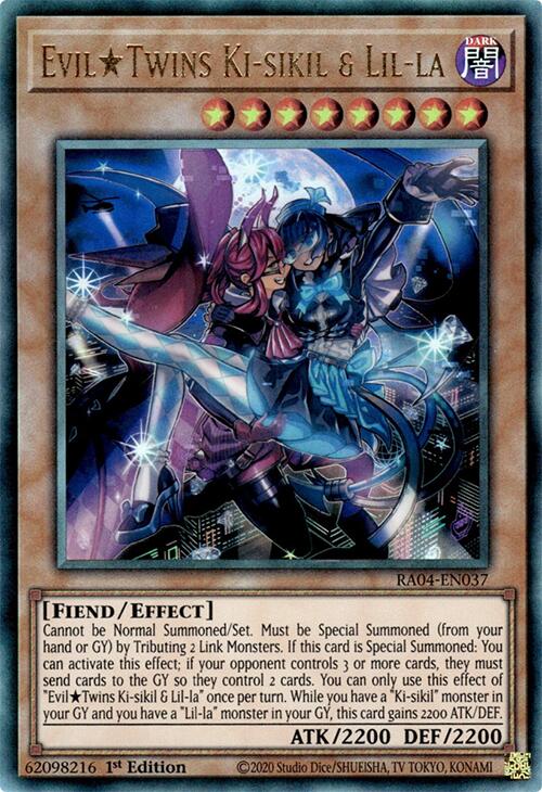 EvilTwins Ki-sikil & Lil-la [RA04-EN037] Prismatic Ultimate Rare | Exor Games Truro