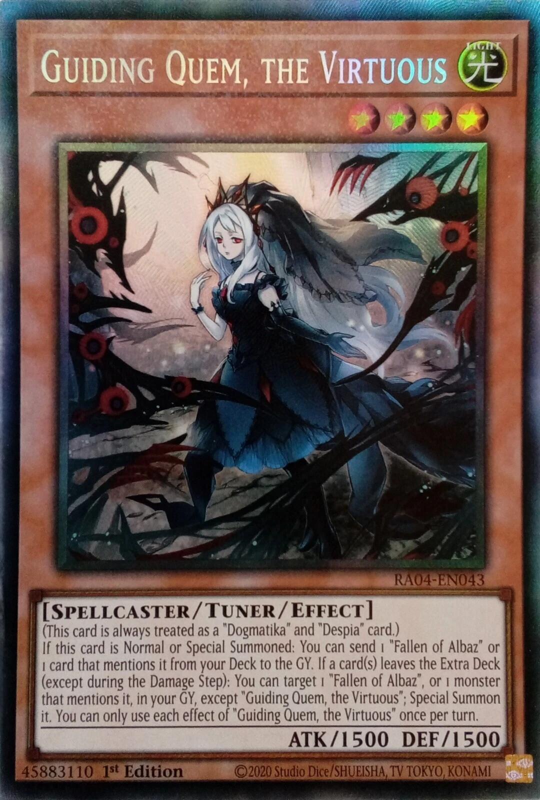 Guiding Quem, the Virtuous [RA04-EN043] Prismatic Collector's Rare | Exor Games Truro