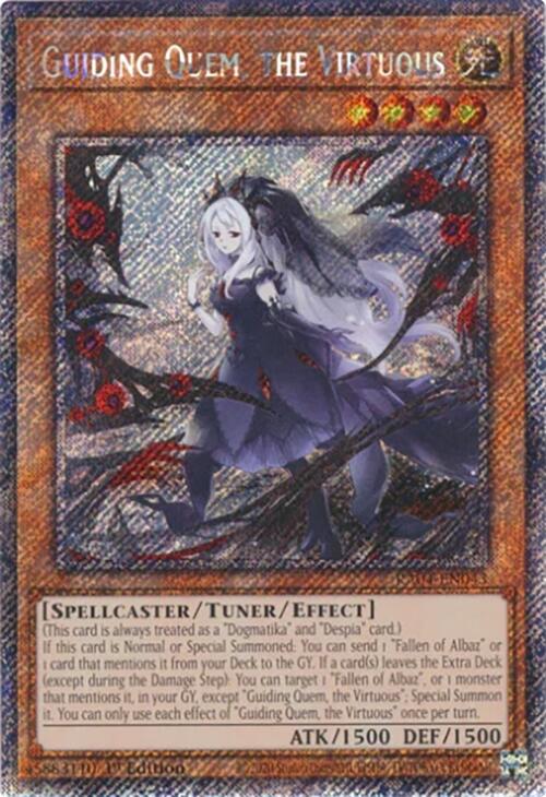 Guiding Quem, the Virtuous [RA04-EN043] Platinum Secret Rare | Exor Games Truro