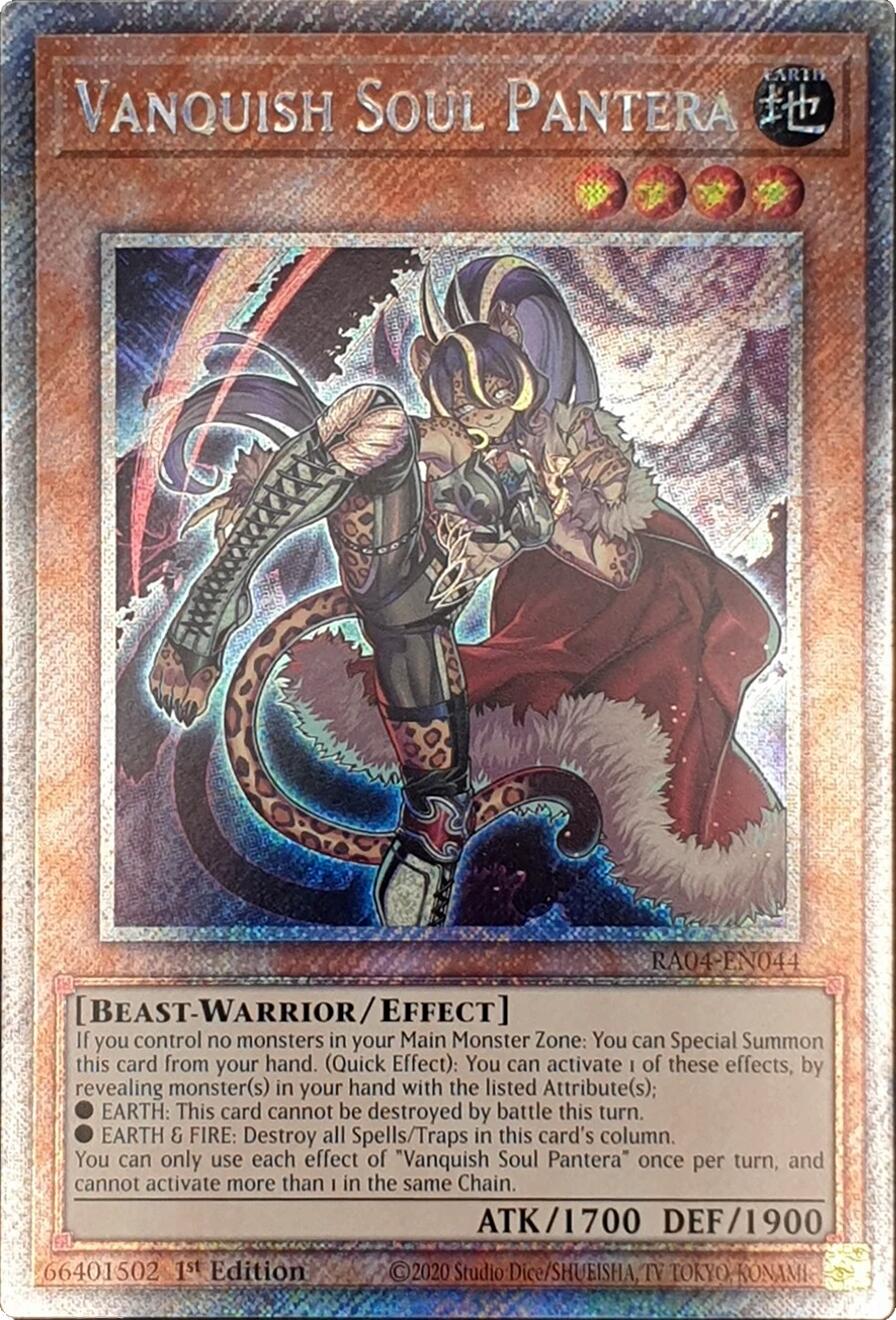 Vanquish Soul Pantera [RA04-EN044] Platinum Secret Rare | Exor Games Truro