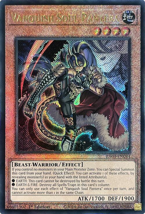 Vanquish Soul Pantera [RA04-EN044] Prismatic Ultimate Rare | Exor Games Truro