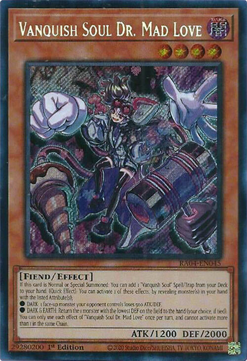 Vanquish Soul Dr. Mad Love [RA04-EN045] Secret Rare | Exor Games Truro
