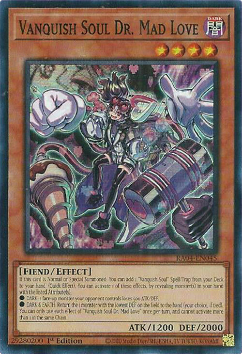Vanquish Soul Dr. Mad Love [RA04-EN045] Super Rare | Exor Games Truro