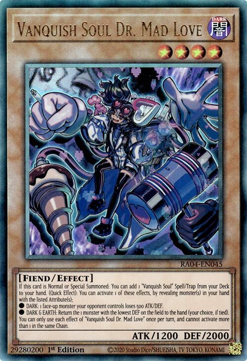 Vanquish Soul Dr. Mad Love [RA04-EN045] Prismatic Ultimate Rare | Exor Games Truro
