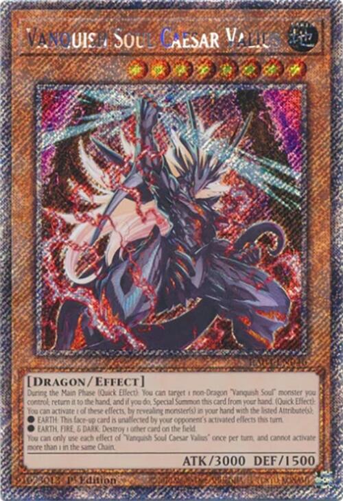 Vanquish Soul Caesar Valius [RA04-EN046] Platinum Secret Rare | Exor Games Truro