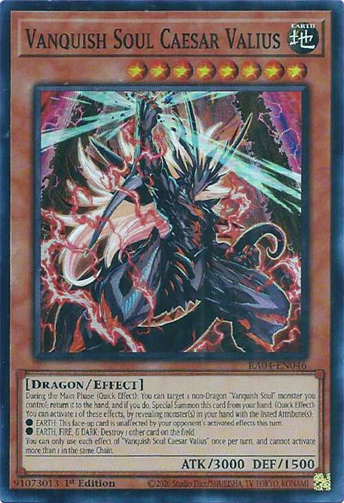 Vanquish Soul Caesar Valius [RA04-EN046] Super Rare | Exor Games Truro