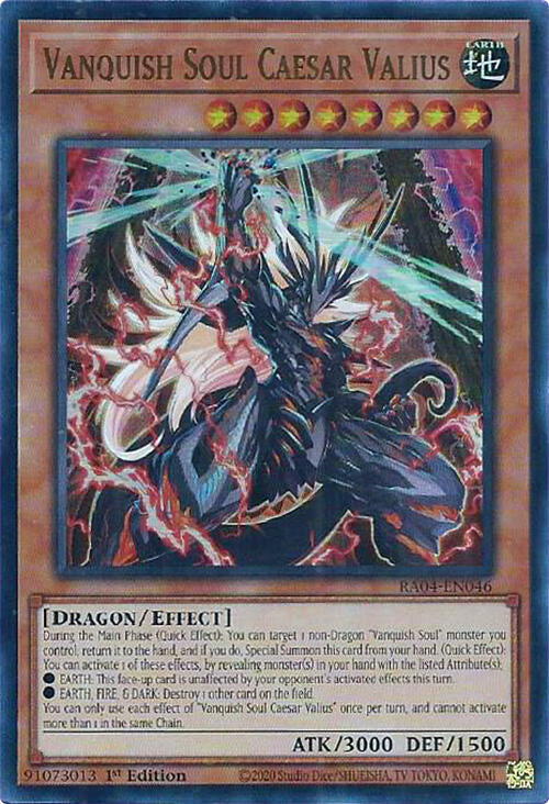 Vanquish Soul Caesar Valius [RA04-EN046] Ultra Rare | Exor Games Truro