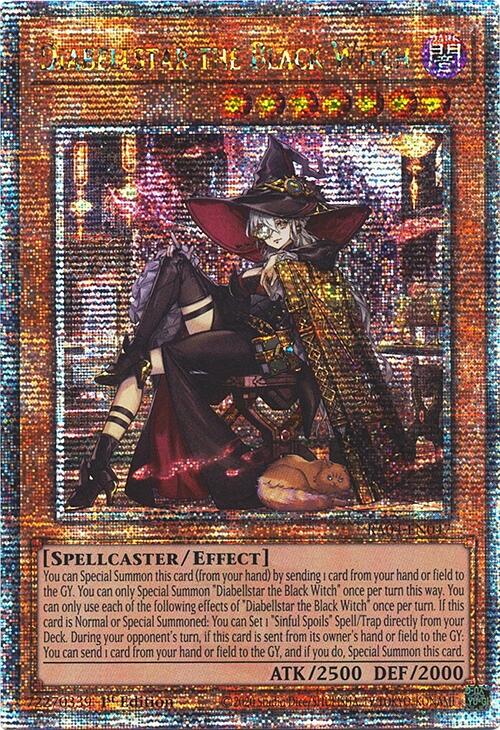 Diabellstar the Black Witch (New Art) [RA04-EN047] Quarter Century Secret Rare | Exor Games Truro