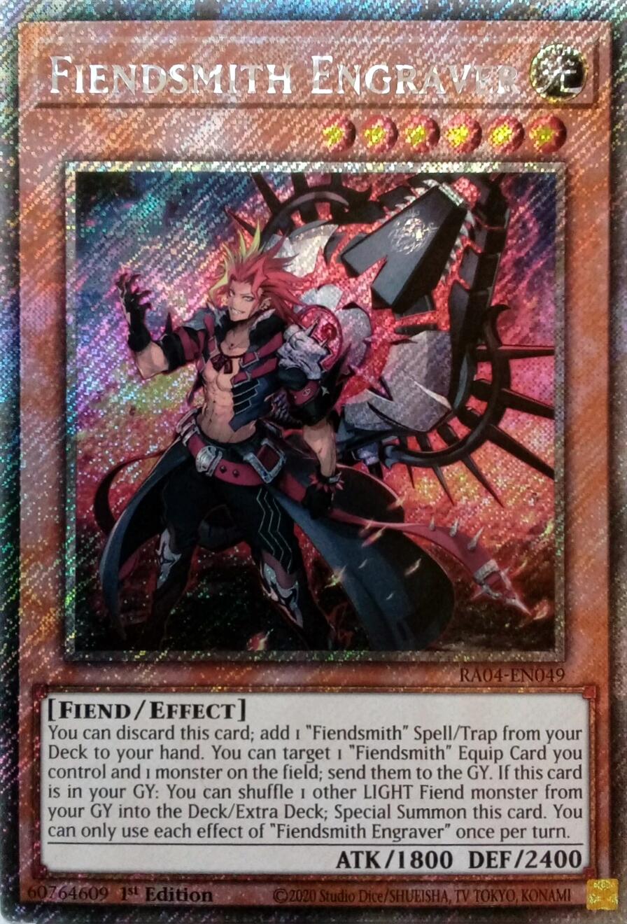 Fiendsmith Engraver [RA04-EN049] Platinum Secret Rare | Exor Games Truro