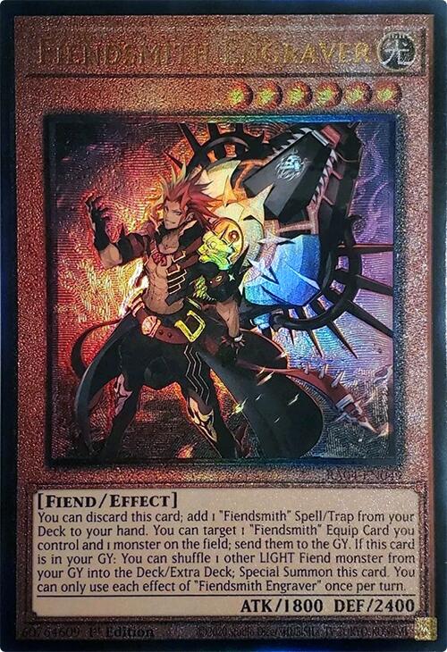 Fiendsmith Engraver [RA04-EN049] Prismatic Ultimate Rare | Exor Games Truro