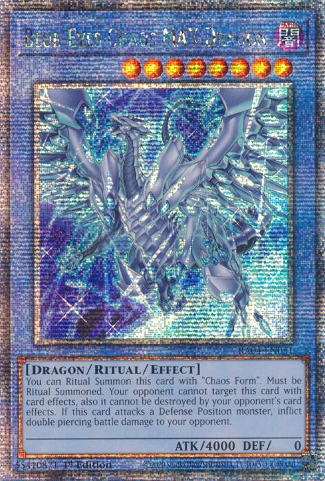 Blue-Eyes Chaos MAX Dragon (New Art) [RA04-EN051] Quarter Century Secret Rare | Exor Games Truro