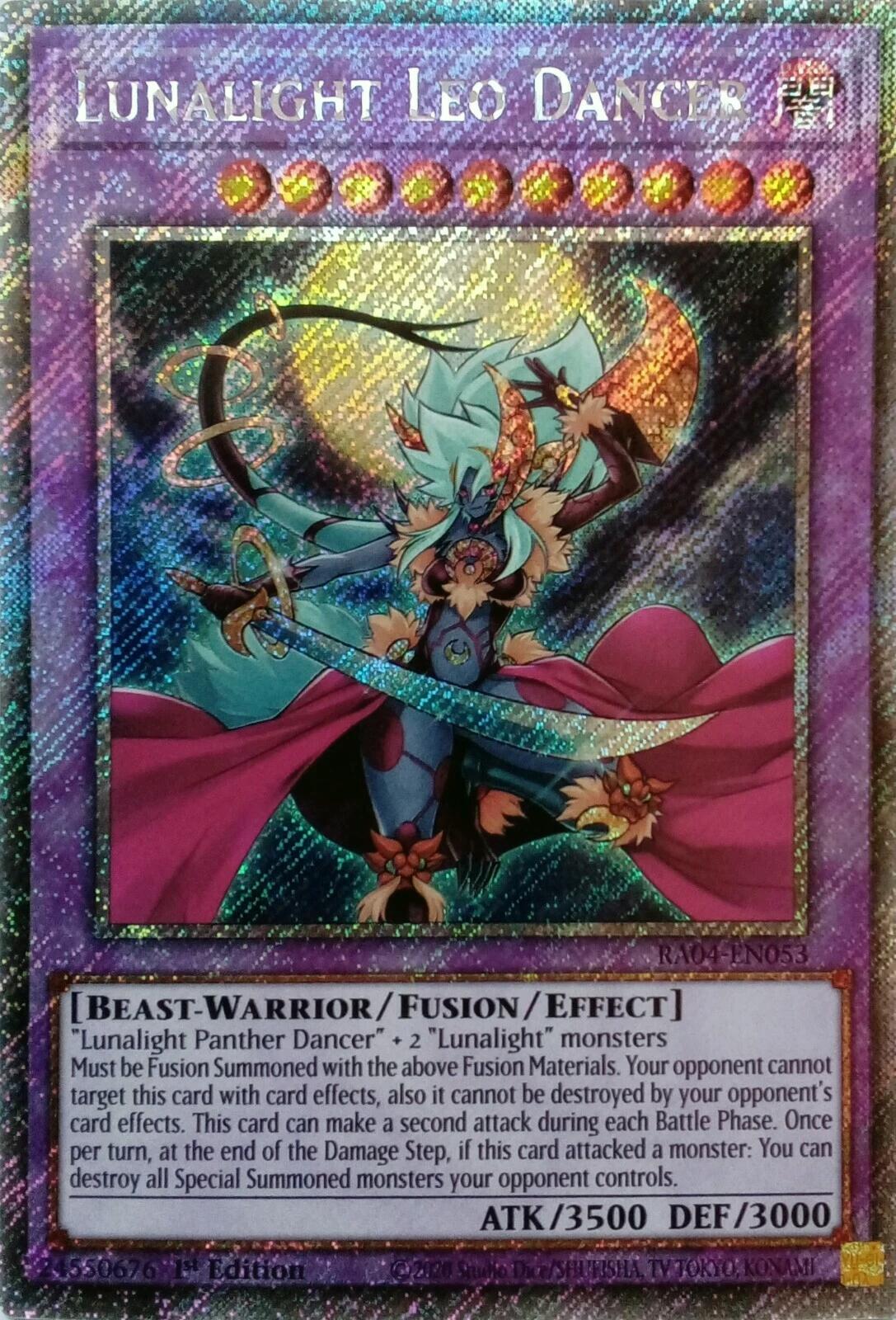 Lunalight Leo Dancer [RA04-EN053] Platinum Secret Rare | Exor Games Truro