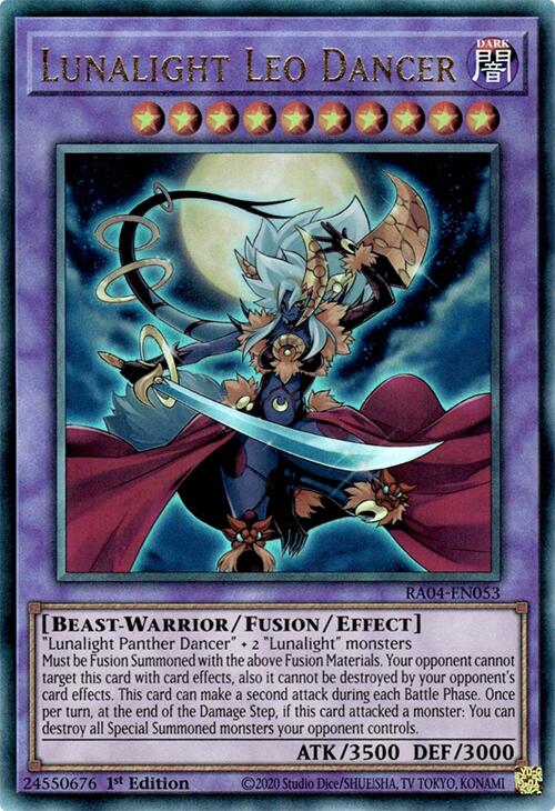 Lunalight Leo Dancer [RA04-EN053] Prismatic Ultimate Rare | Exor Games Truro