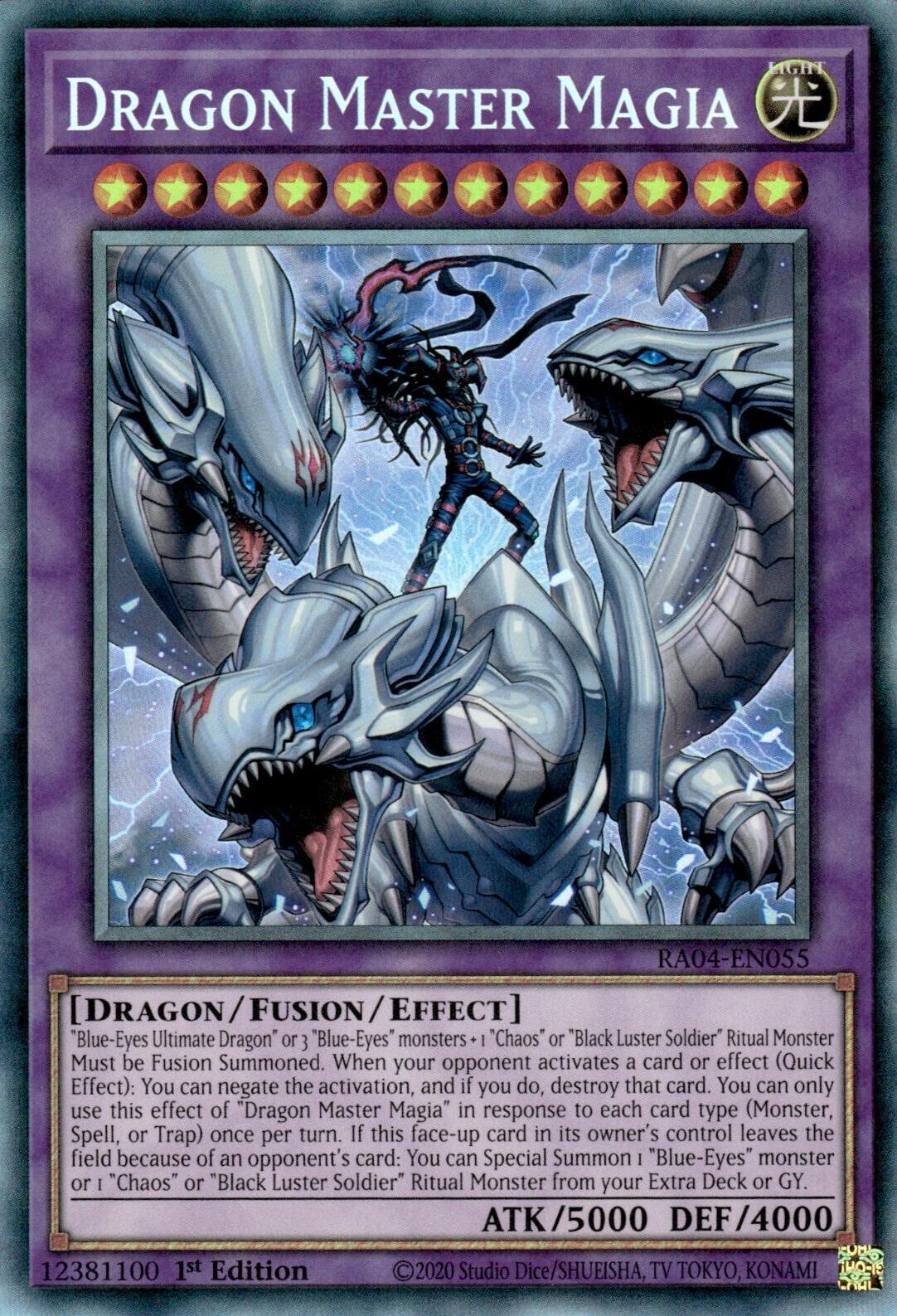 Dragon Master Magia [RA04-EN055] Prismatic Collector's Rare | Exor Games Truro