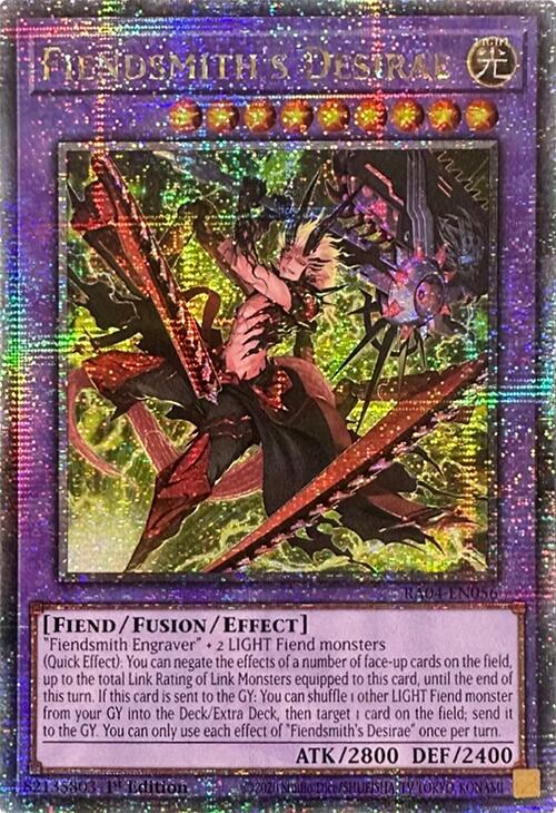 Fiendsmith's Desirae [RA04-EN056] Quarter Century Secret Rare | Exor Games Truro