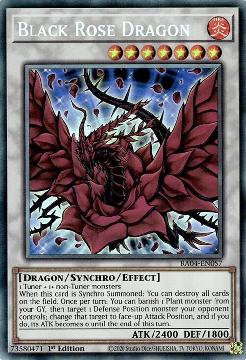 Black Rose Dragon [RA04-EN057] Prismatic Collector's Rare | Exor Games Truro