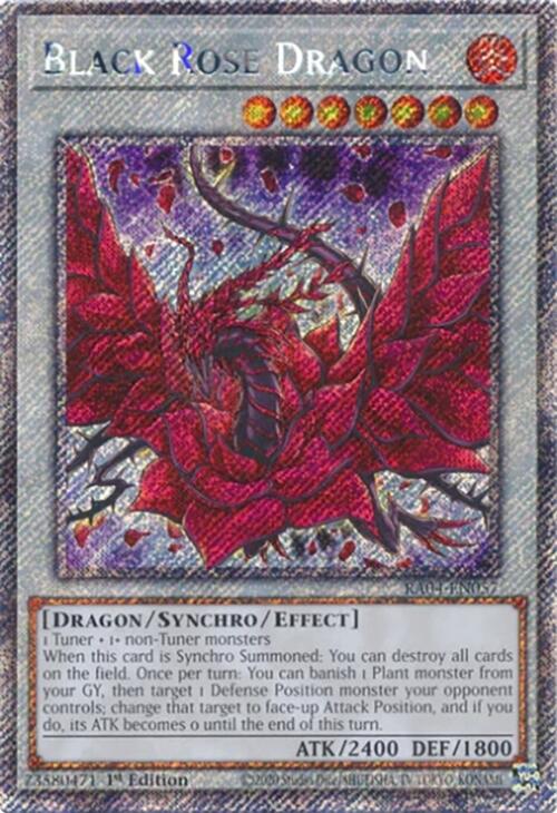 Black Rose Dragon [RA04-EN057] Platinum Secret Rare | Exor Games Truro