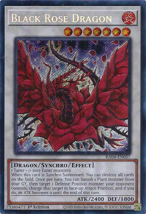 Black Rose Dragon [RA04-EN057] Secret Rare | Exor Games Truro