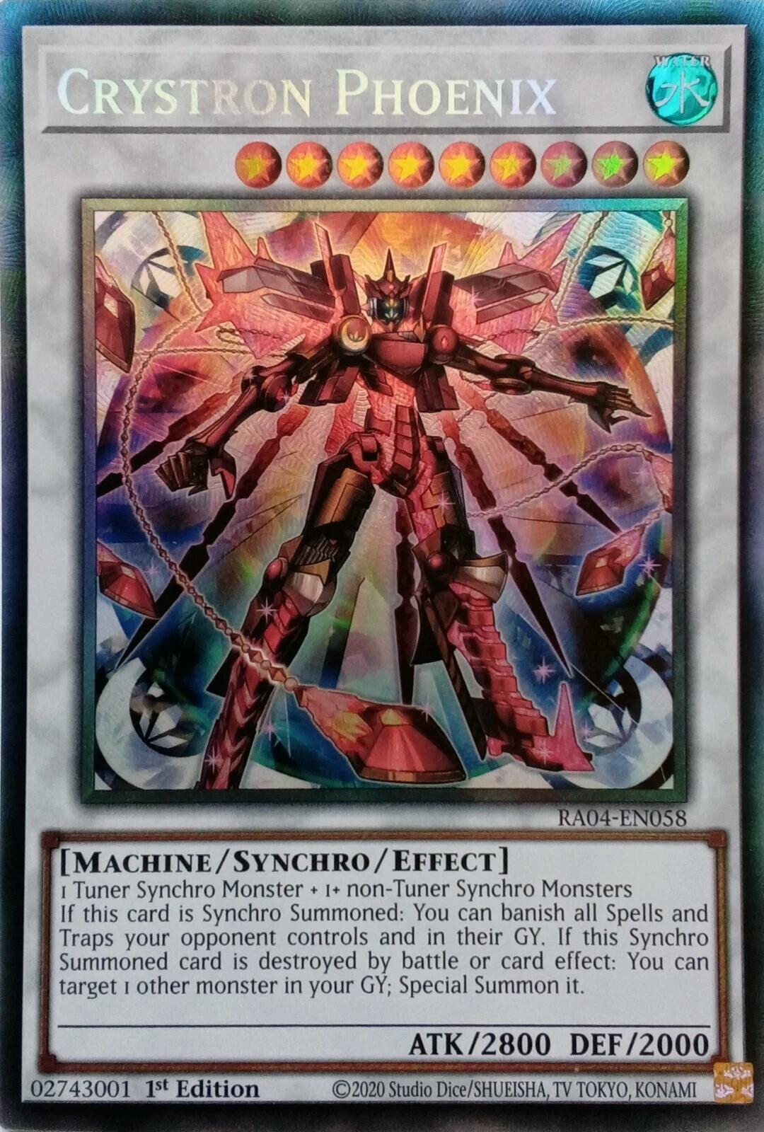 Crystron Phoenix [RA04-EN058] Prismatic Collector's Rare | Exor Games Truro