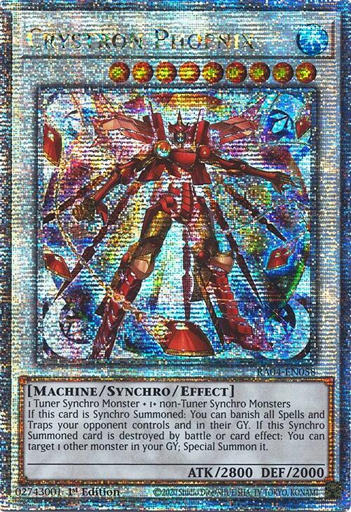 Crystron Phoenix [RA04-EN058] Quarter Century Secret Rare | Exor Games Truro