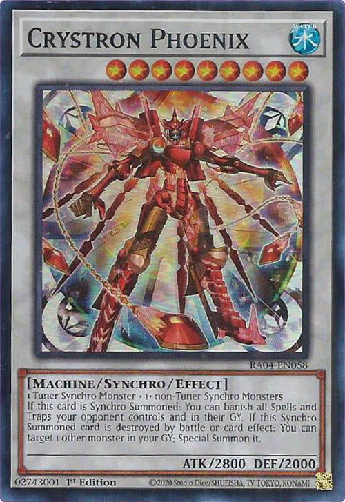 Crystron Phoenix [RA04-EN058] Super Rare | Exor Games Truro