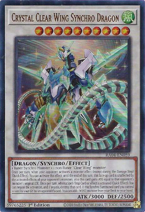 Crystal Clear Wing Synchro Dragon [RA04-EN059] Ultra Rare | Exor Games Truro