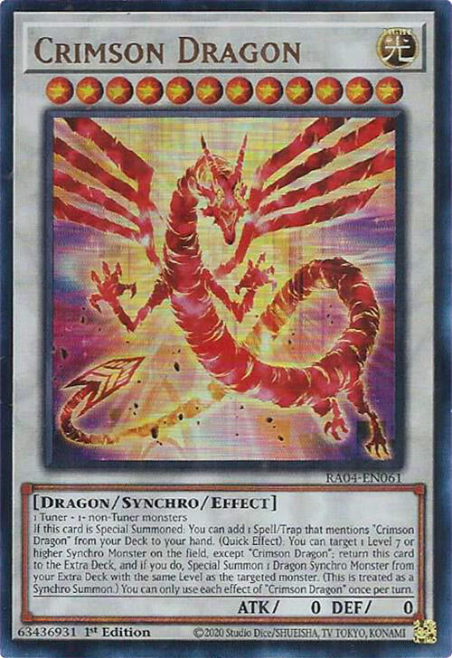 Crimson Dragon (card) [RA04-EN061] Ultra Rare | Exor Games Truro
