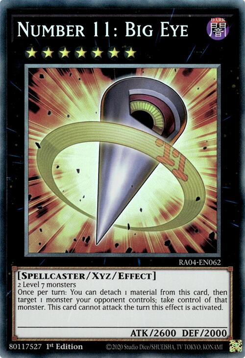 Number 11: Big Eye [RA04-EN062] Prismatic Collector's Rare | Exor Games Truro