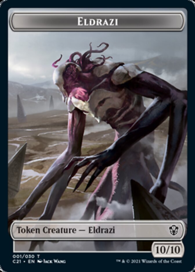 Eldrazi // Champion of Wits Double-Sided Token [Commander 2021 Tokens] | Exor Games Truro