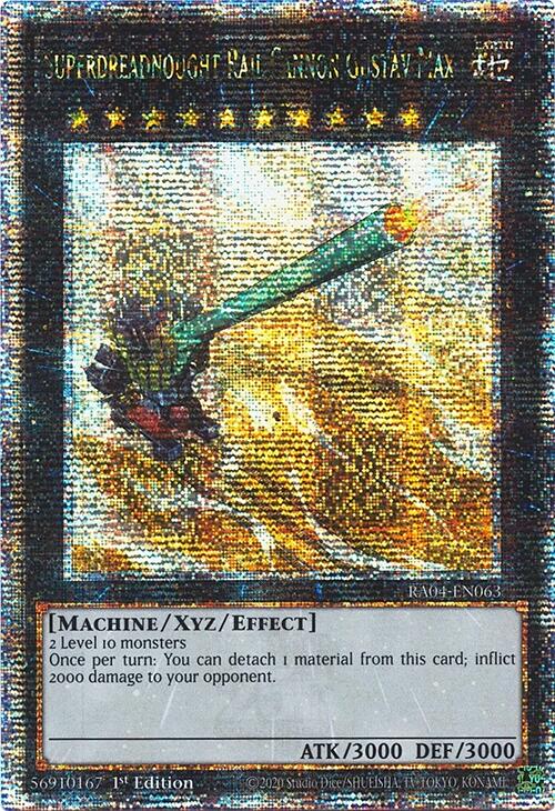 Superdreadnought Rail Cannon Gustav Max [RA04-EN063] Quarter Century Secret Rare | Exor Games Truro