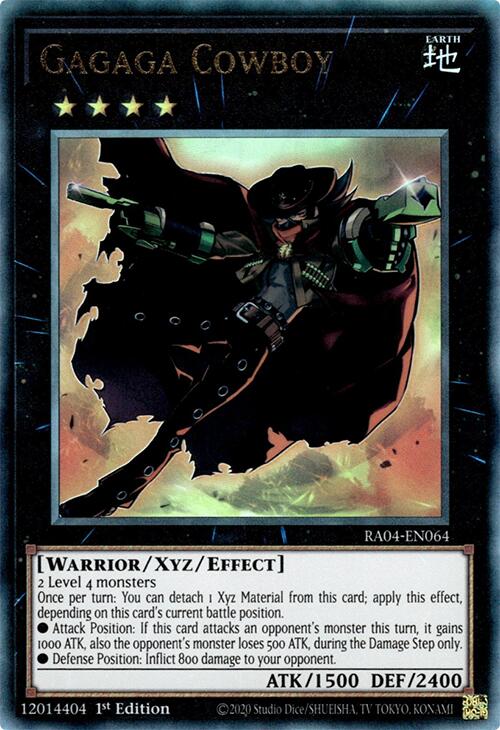 Gagaga Cowboy [RA04-EN064] Prismatic Ultimate Rare | Exor Games Truro