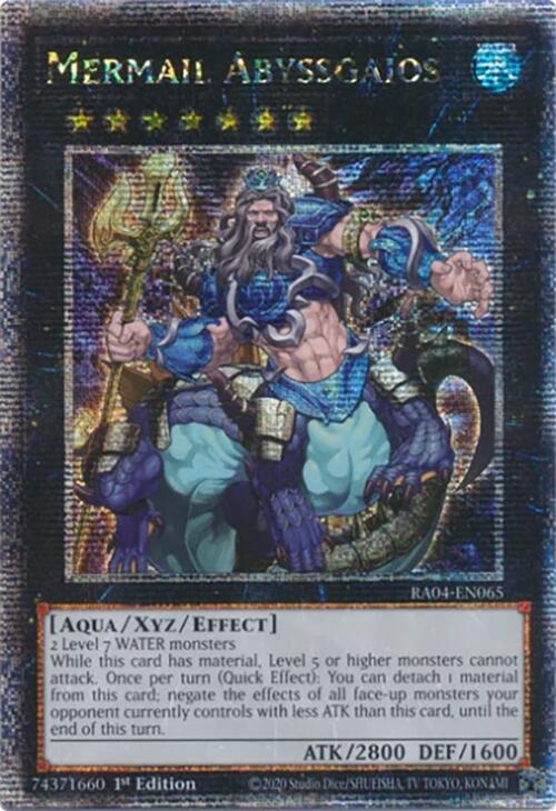 Mermail Abyssgaios [RA04-EN065] Quarter Century Secret Rare | Exor Games Truro