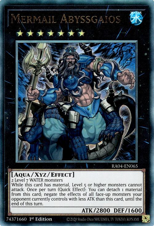 Mermail Abyssgaios [RA04-EN065] Prismatic Ultimate Rare | Exor Games Truro