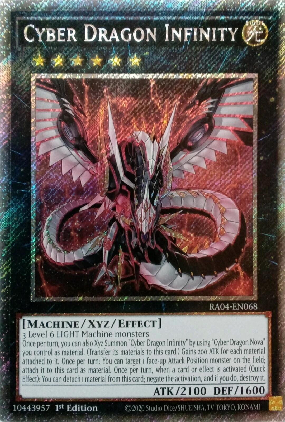 Cyber Dragon Infinity [RA04-EN068] Platinum Secret Rare | Exor Games Truro