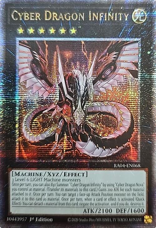 Cyber Dragon Infinity [RA04-EN068] Quarter Century Secret Rare | Exor Games Truro